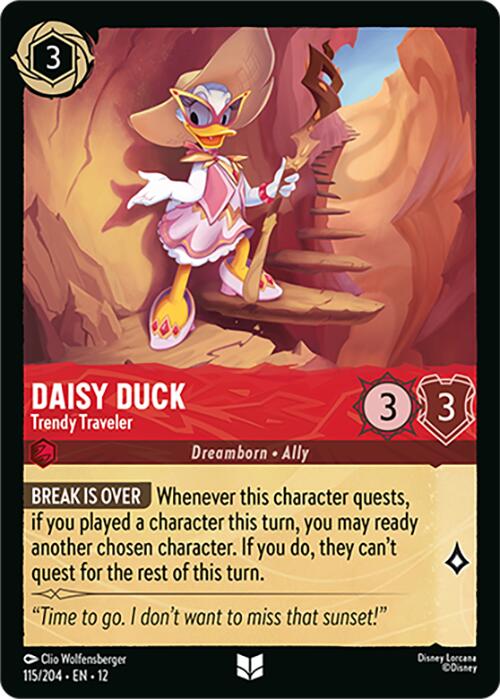 Daisy Duck - Trendy Traveler (115/204) [Wilds Unknown] | Gamers Paradise