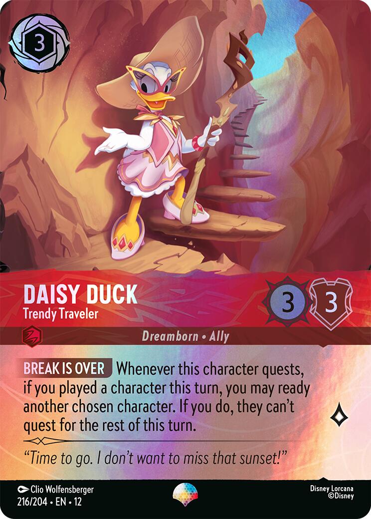 Daisy Duck - Trendy Traveler (Epic) (216/204) [Wilds Unknown] | Gamers Paradise