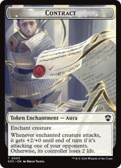Contract // Pegasus Double-Sided Token [Secrets of Strixhaven Commander Tokens] | Gamers Paradise