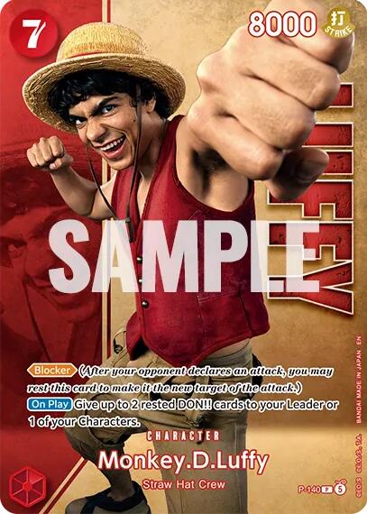 Monkey.D.Luffy (P-140) (Premium Card Collection -Live Action Edition Vol.2 Straw Hat Crew-) [One Piece Promotion Cards] | Gamers Paradise