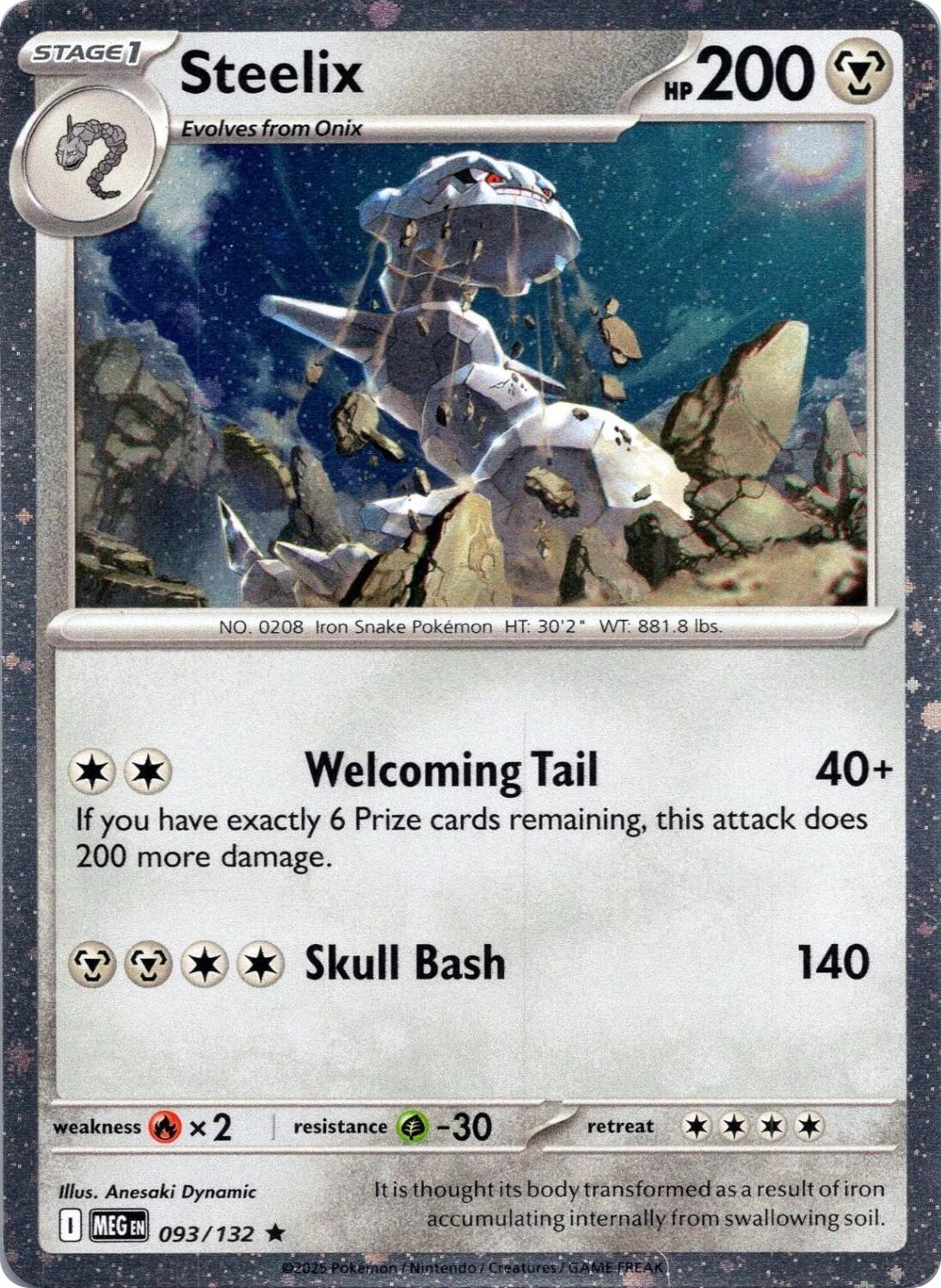 Steelix (093/132) (Cosmos Holo) [Mega Evolution: Base Set] | Gamers Paradise