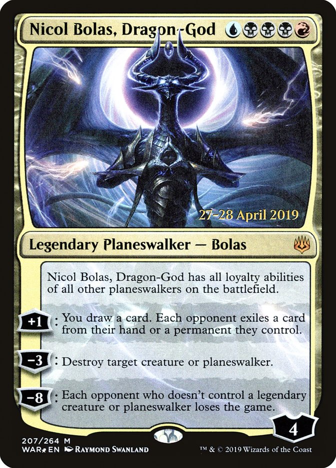 Nicol Bolas, Dragon-God [War of the Spark Prerelease Promos] | Gamers Paradise