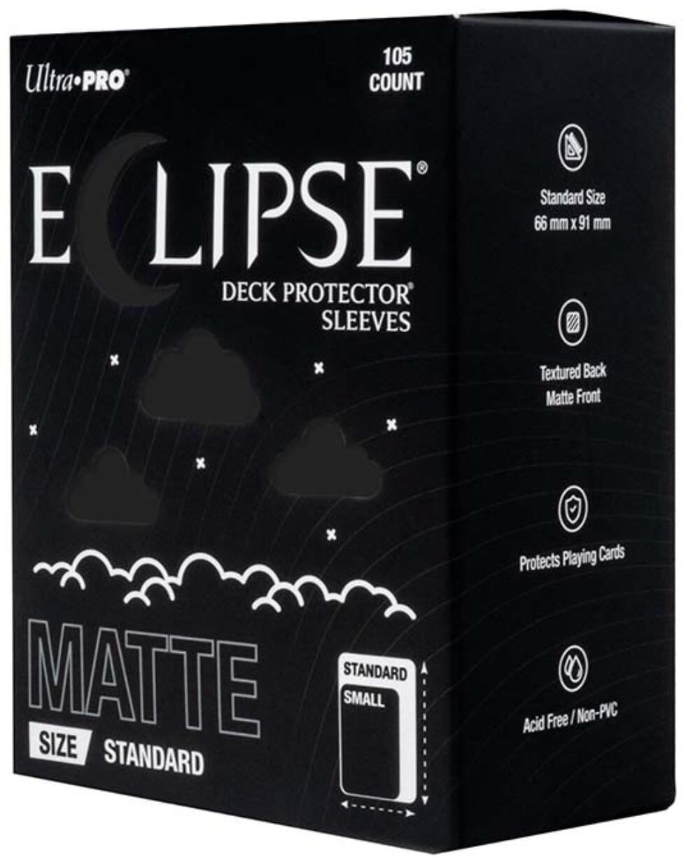Ultra PRO: Standard 105ct Sleeves - Eclipse Matte (Jet Black) | Gamers Paradise
