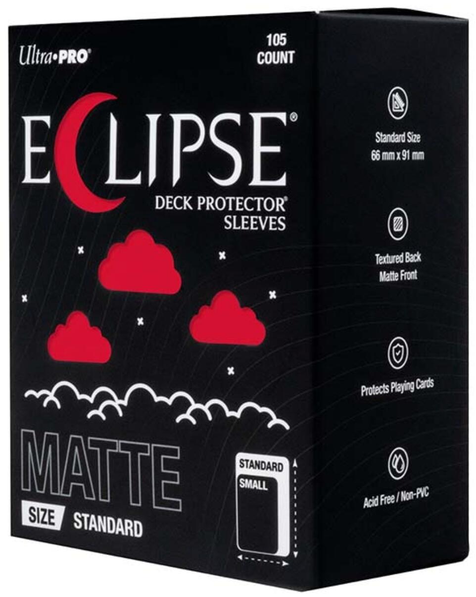 Ultra PRO: Standard 105ct Sleeves - Eclipse Matte (Apple Red) | Gamers Paradise