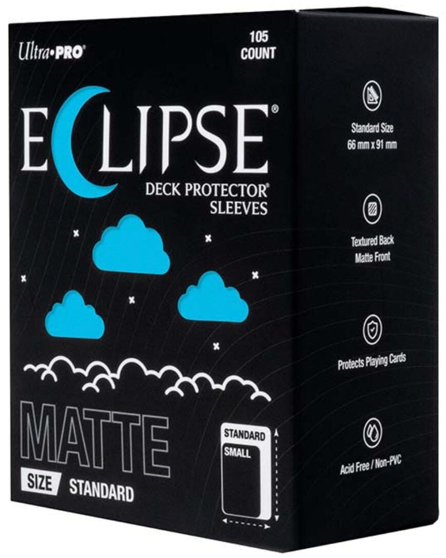 Ultra PRO: Standard 105ct Sleeves - Eclipse Matte (Sky Blue) | Gamers Paradise