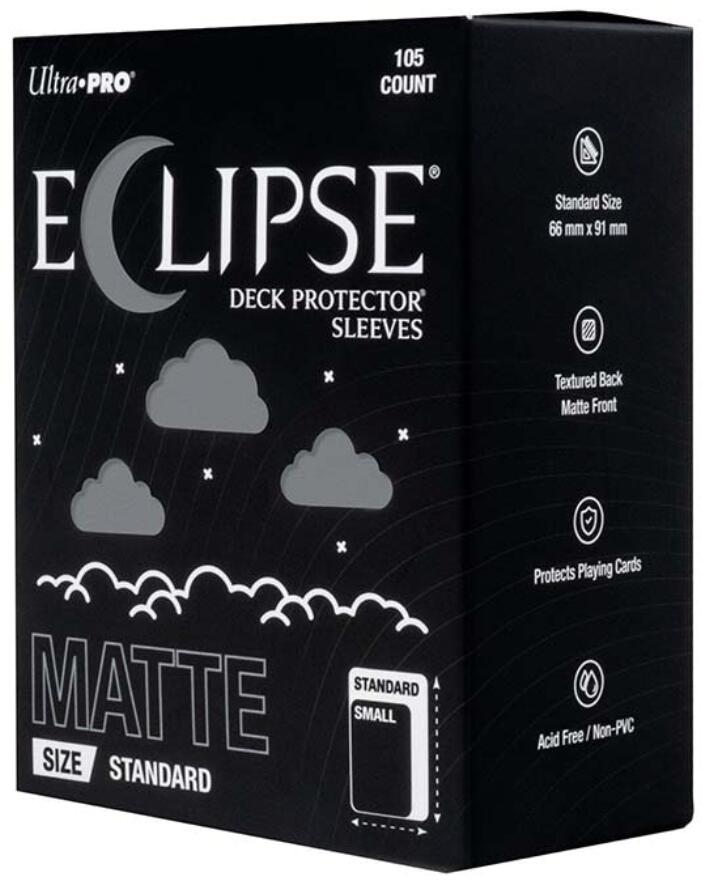 Ultra PRO: Standard 105ct Sleeves - Eclipse Matte (Smoke Grey) | Gamers Paradise