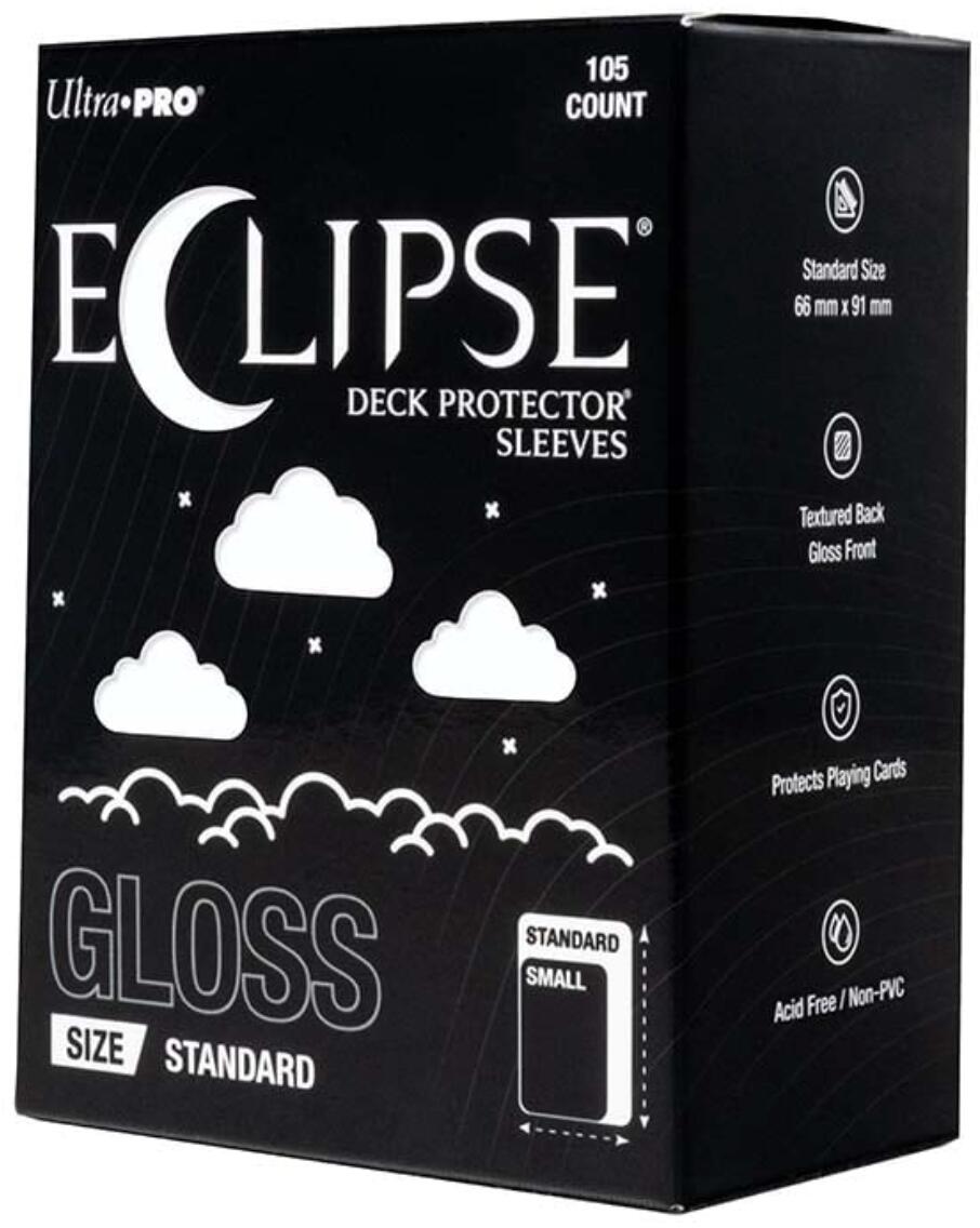 Ultra PRO: Standard 105ct Sleeves - Eclipse Gloss (Arctic White) | Gamers Paradise