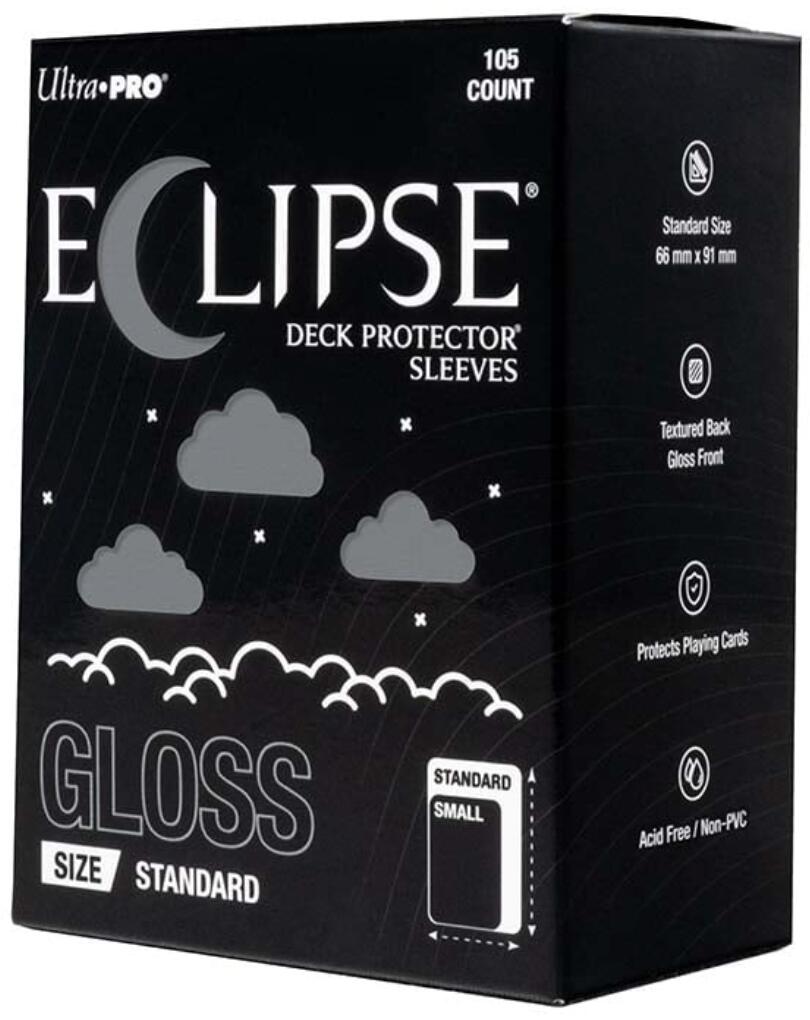Ultra PRO: Standard 105ct Sleeves - Eclipse Gloss (Smoke Grey) | Gamers Paradise