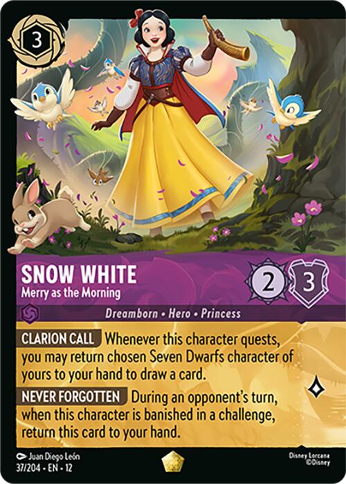 Snow White - Merry as the Morning (Foil) (37/204) [Wilds Unknown] | Gamers Paradise