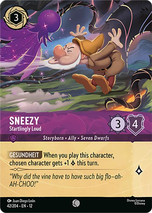 Sneezy - Startlingly Loud (Foil) (42/204) [Wilds Unknown] | Gamers Paradise