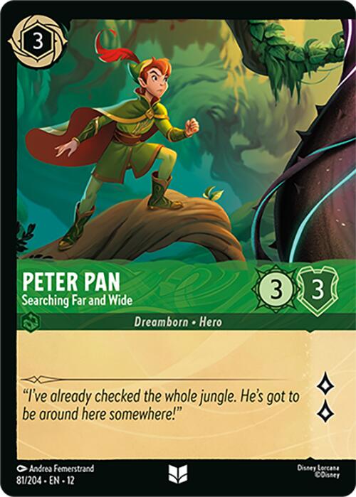 Peter Pan - Searching Far and Wide (Foil) (81/204) [Wilds Unknown] | Gamers Paradise