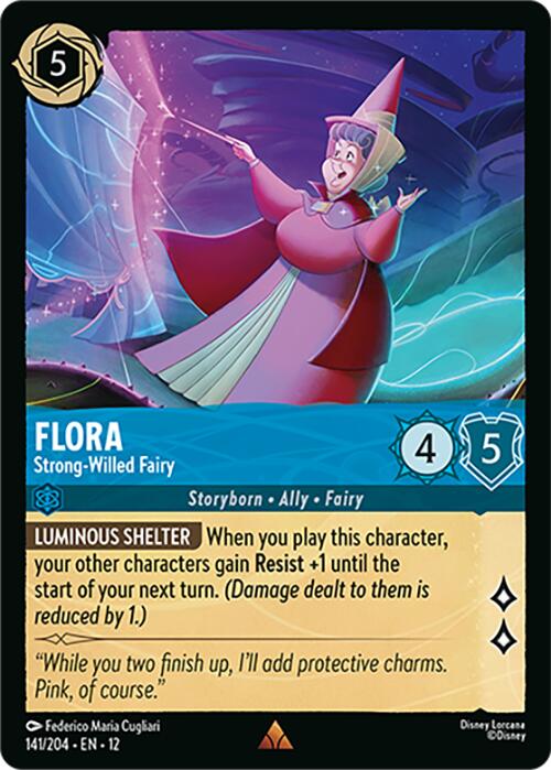 Flora - Strong-Willed Fairy (141/204) [Wilds Unknown] | Gamers Paradise