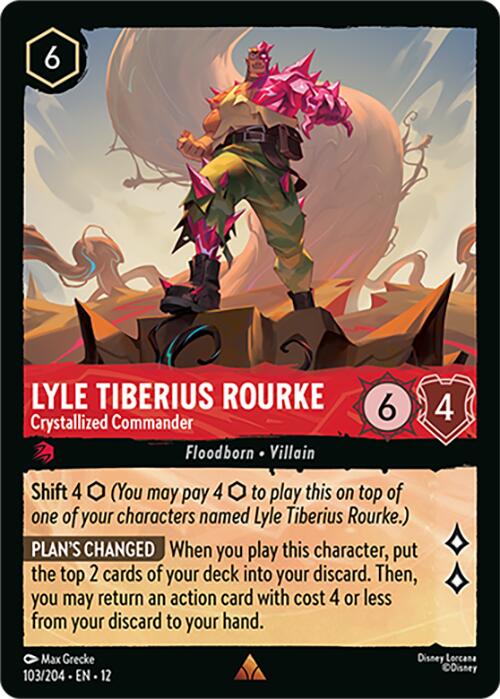 Lyle Tiberius Rourke - Crystallized Commander (103/204) [Wilds Unknown] | Gamers Paradise
