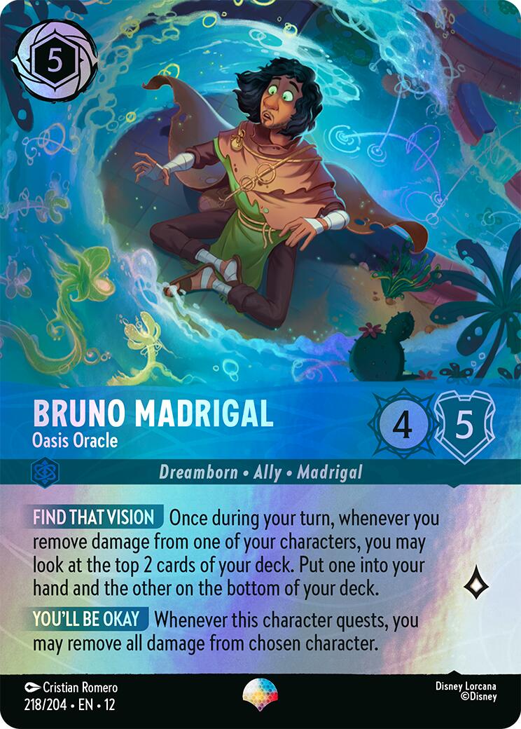 Bruno Madrigal - Oasis Oracle (Epic) (218/204) [Wilds Unknown] | Gamers Paradise