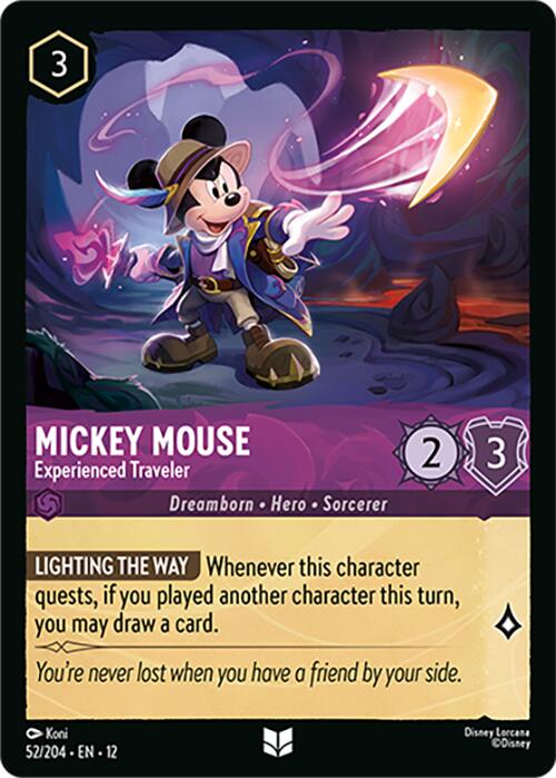 Mickey Mouse - Experienced Traveler (52/204) [Wilds Unknown] | Gamers Paradise