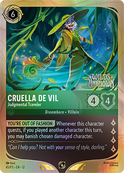 Cruella De Vil - Judgmental Traveler (45) [Promo Cards] | Gamers Paradise