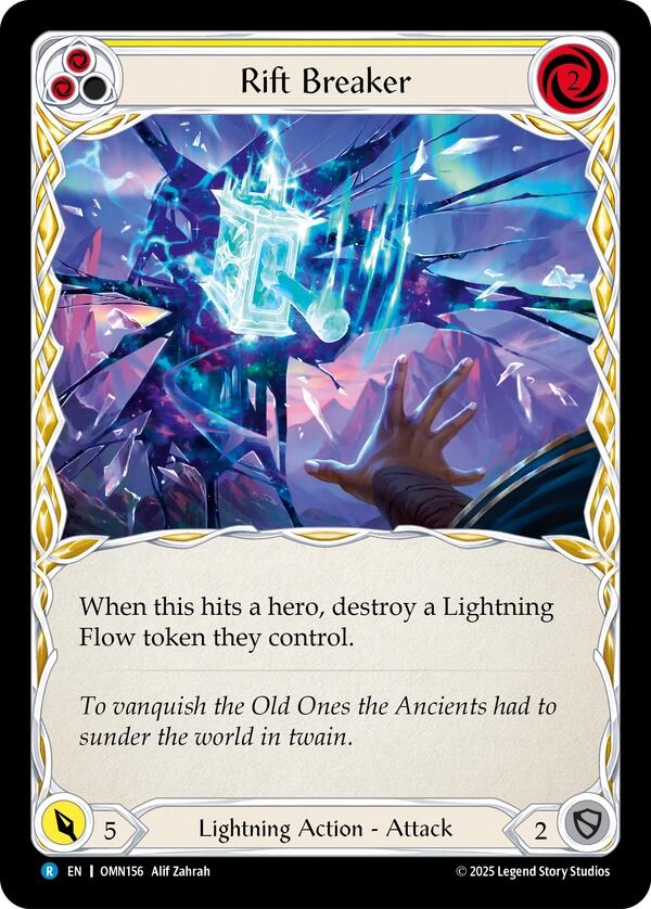 Rift Breaker (Yellow) [OMN156] (Omens of the Third Age)  Rainbow Foil | Gamers Paradise