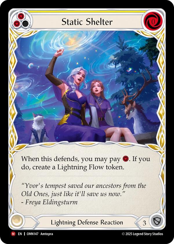 Static Shelter [OMN147] (Omens of the Third Age)  Cold Foil | Gamers Paradise