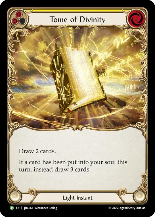 Tome of Divinity [JDG067] (Promo)  Cold Foil | Gamers Paradise