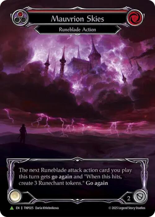 Mauvrion Skies (Red) (Marvel) [TNP025] (Promo)  Rainbow Foil | Gamers Paradise