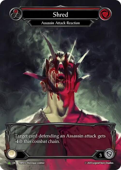 Shred (Red) (Marvel) [TNP013] (Promo)  Rainbow Foil | Gamers Paradise