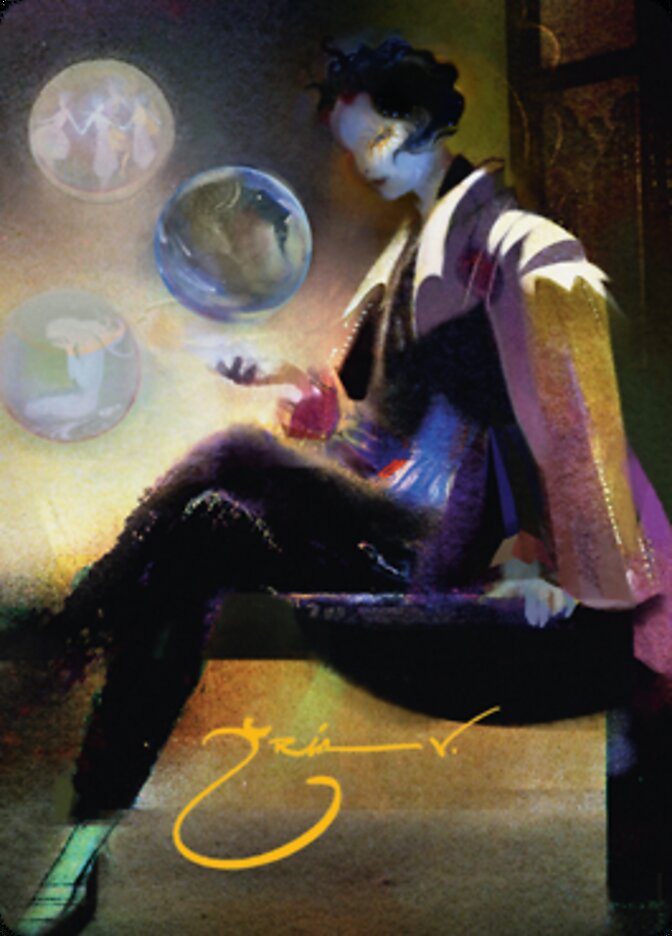 Obscura Interceptor Art Card (Gold-Stamped Signature) [Streets of New Capenna Art Series] | Gamers Paradise