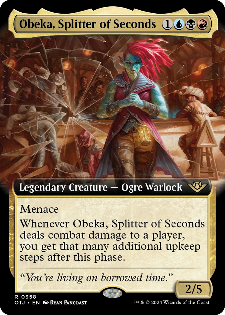 Obeka, Splitter of Seconds (Extended Art) [Outlaws of Thunder Junction] | Gamers Paradise