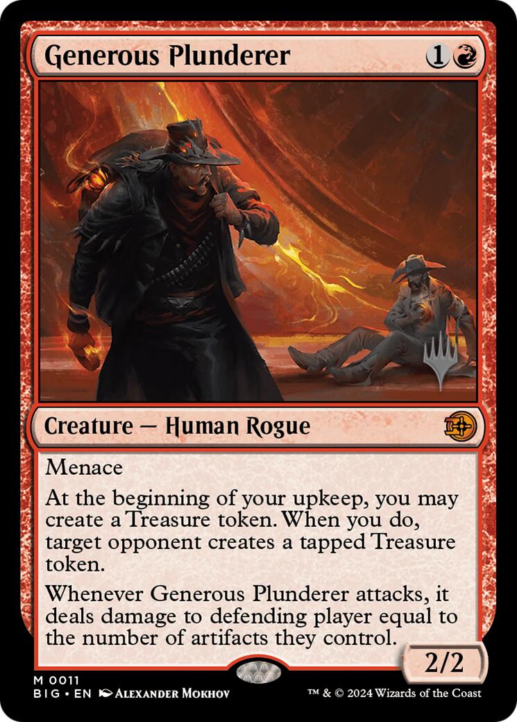 Generous Plunderer [Outlaws of Thunder Junction Promos] | Gamers Paradise
