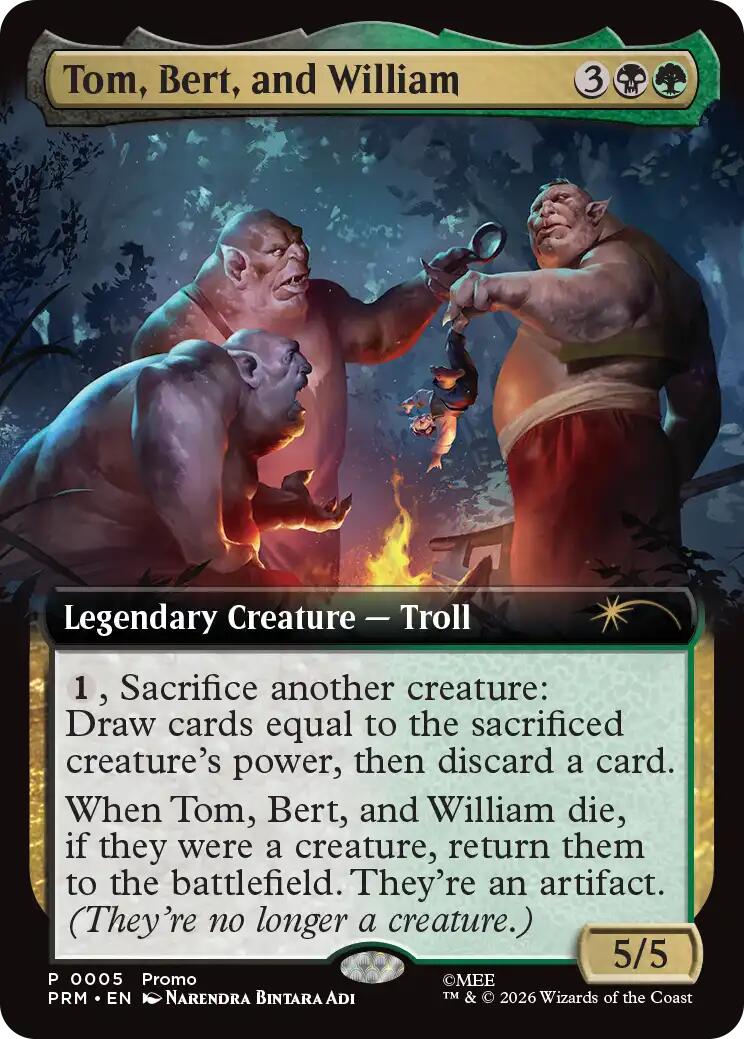 Tom, Bert, and William (Extended Art) [Media Promos] | Gamers Paradise