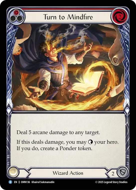 Turn to Mindfire [OMN136] (Omens of the Third Age)  Rainbow Foil | Gamers Paradise