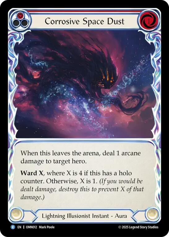 Corrosive Space Dust (Red) [OMN012] (Omens of the Third Age)  Rainbow Foil | Gamers Paradise