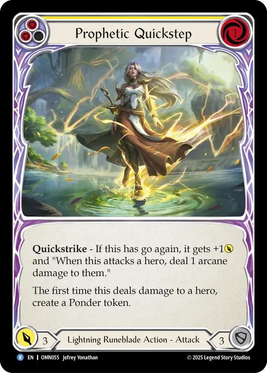 Prophetic Quickstep [OMN055] (Omens of the Third Age)  Rainbow Foil | Gamers Paradise