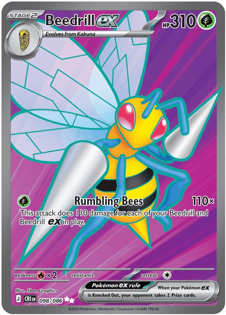Beedrill ex (098/086) [Mega Evolution: Chaos Rising] | Gamers Paradise