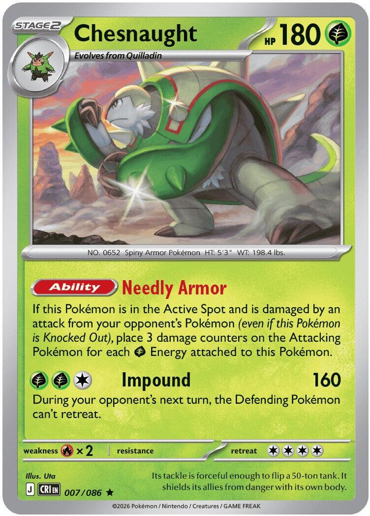 Chesnaught (007/086) [Mega Evolution: Chaos Rising] | Gamers Paradise