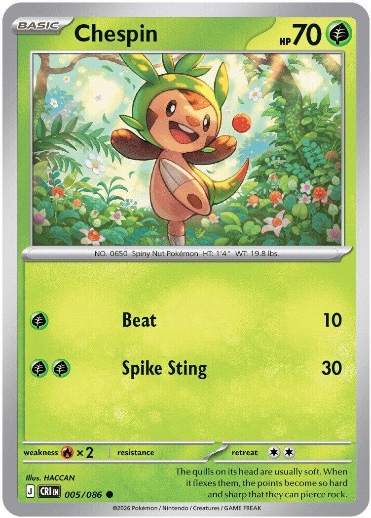 Chespin (005/086) [Mega Evolution: Chaos Rising] | Gamers Paradise