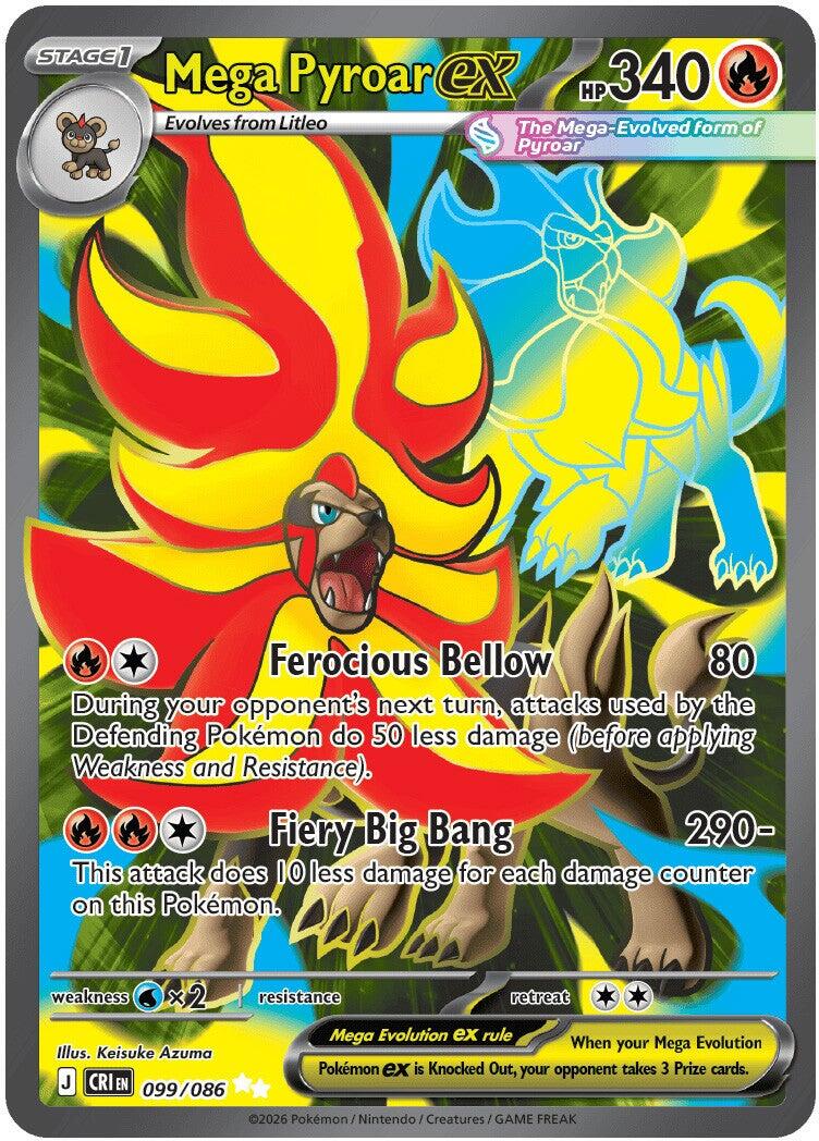 Mega Pyroar ex (099/086) [Mega Evolution: Chaos Rising] | Gamers Paradise