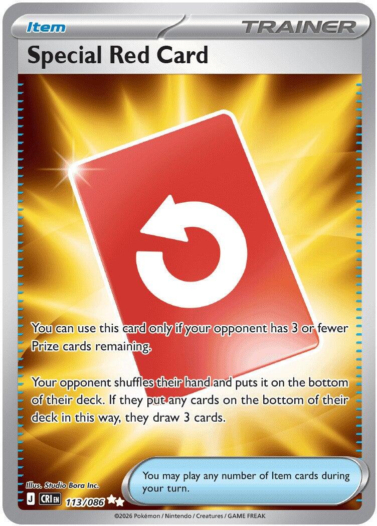 Special Red Card (113/086) [Mega Evolution: Chaos Rising] | Gamers Paradise