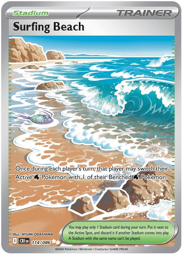 Surfing Beach (114/086) [Mega Evolution: Chaos Rising] | Gamers Paradise