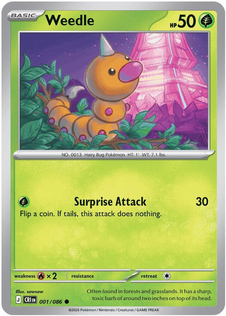Weedle (001/086) [Mega Evolution: Chaos Rising] | Gamers Paradise