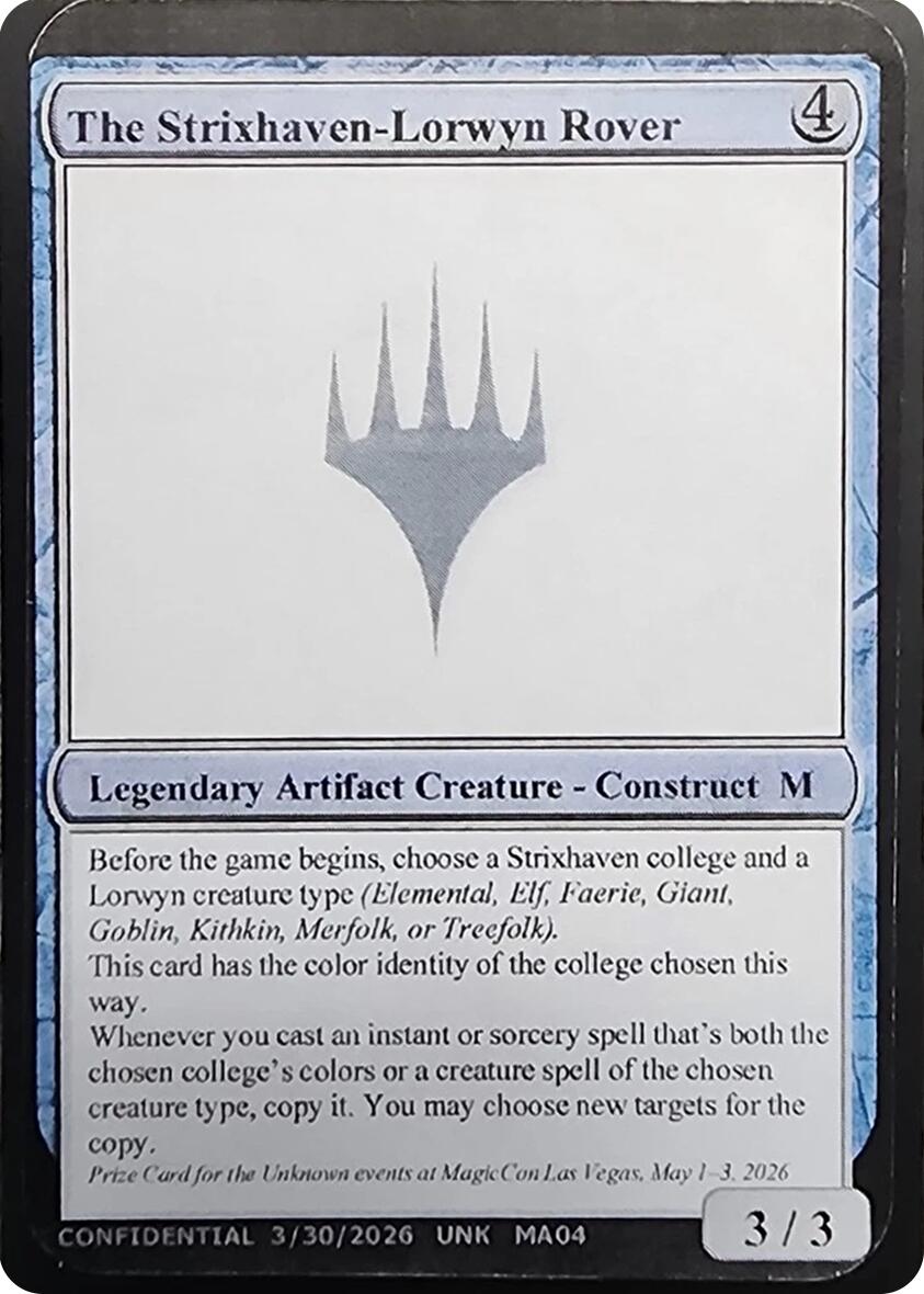 The Strixhaven-Lorwyn Rover [Unknown Event] | Gamers Paradise