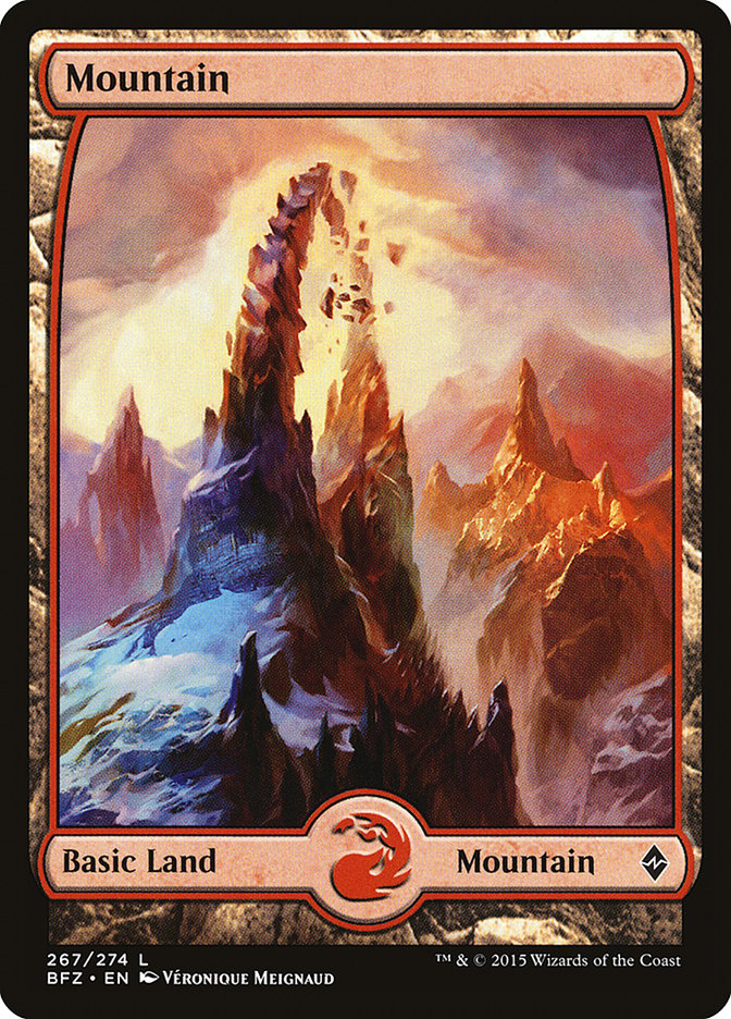 Mountain (267) (Full Art) [Battle for Zendikar] | Gamers Paradise