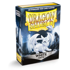 Dragon Shield: Standard 60ct Sleeves - White (Matte) | Gamers Paradise