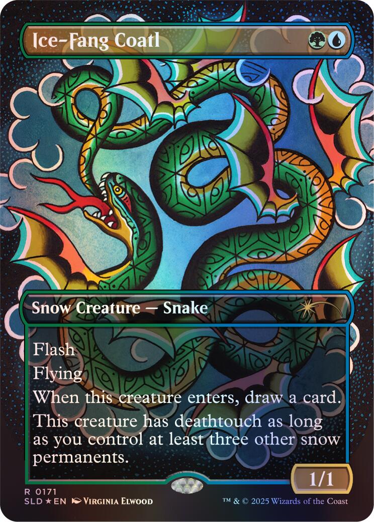 Ice-Fang Coatl (0171) (Rainbow Foil) [Secret Lair Drop Series] | Gamers Paradise