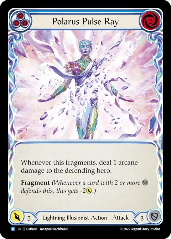 Polarus Pulse Ray (Blue) [OMN011] (Omens of the Third Age)  Rainbow Foil | Gamers Paradise