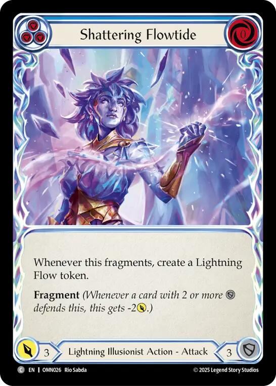 Shattering Flowtide (Blue) [OMN026] (Omens of the Third Age) | Gamers Paradise