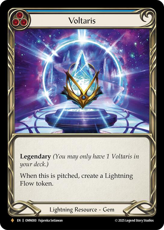 Voltaris (Blue) [OMN000] (Omens of the Third Age)  Cold Foil | Gamers Paradise