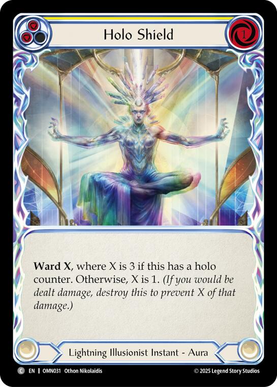 Holo Shield (Yellow) [OMN031] (Omens of the Third Age) | Gamers Paradise