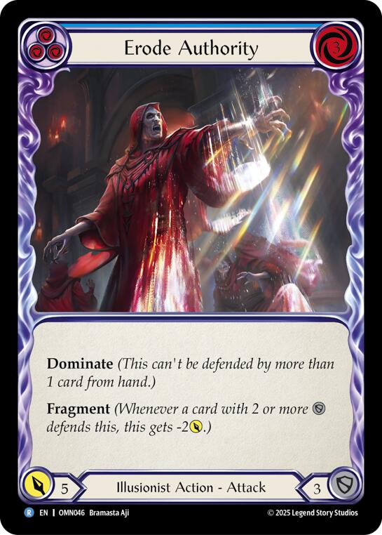 Erode Authority (Blue) [OMN046] (Omens of the Third Age)  Rainbow Foil | Gamers Paradise