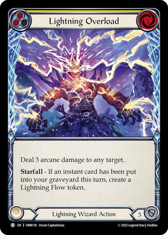 Lightning Overload (Yellow) [OMN116] (Omens of the Third Age) | Gamers Paradise