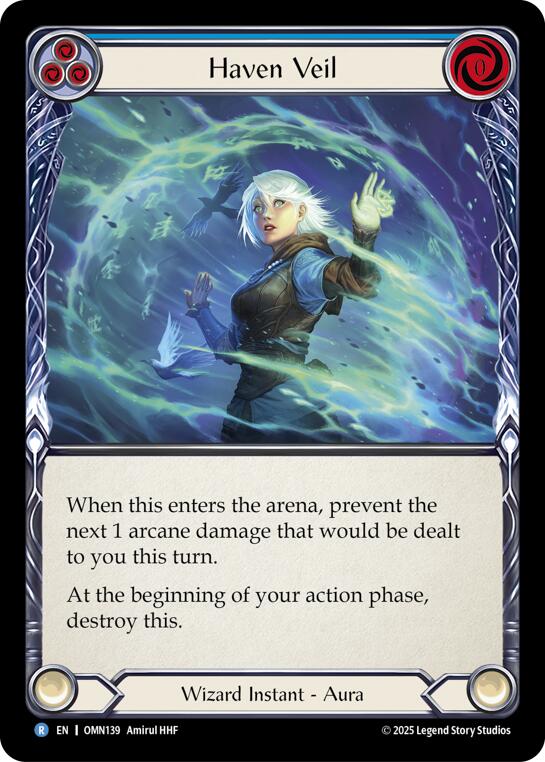Haven Veil (Blue) [OMN139] (Omens of the Third Age) | Gamers Paradise